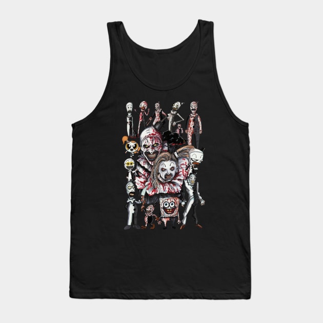 Art the Clown Animated Collage! Tank Top by LeeHowardArtist